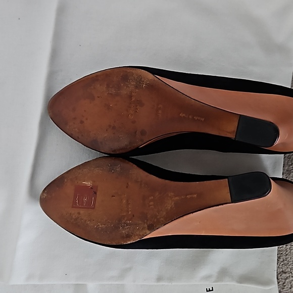Celine Black Suede Wedges EXCELLENT CONDITION!!! - Picture 5 of 8
